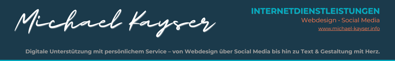 Michael Kayser – Internetdienstleistungen: Webdesign und Social Media Unterstützung