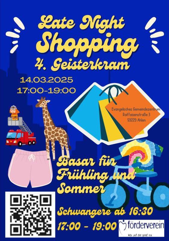 Late-Night-Shopping „Geisterkram“ des Fördervereins der Kita „Auf der Geist“