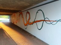 Graffitis Bahnunterführung