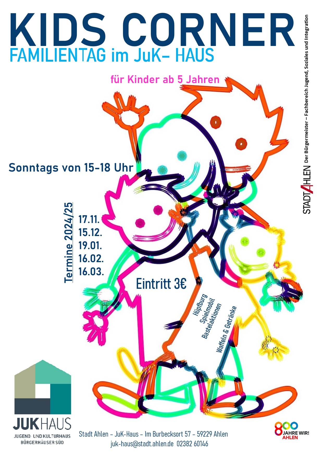 Kids Corner - Familientag im JuK-Haus