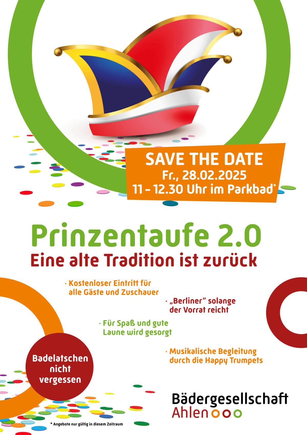 Prinzentaufe im Parkbad