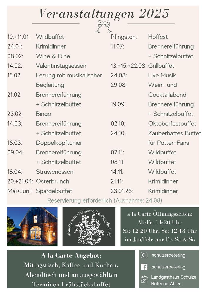 Brennereiführung mit Schnitzelbuffet auf dem Hof Schulze Rötering