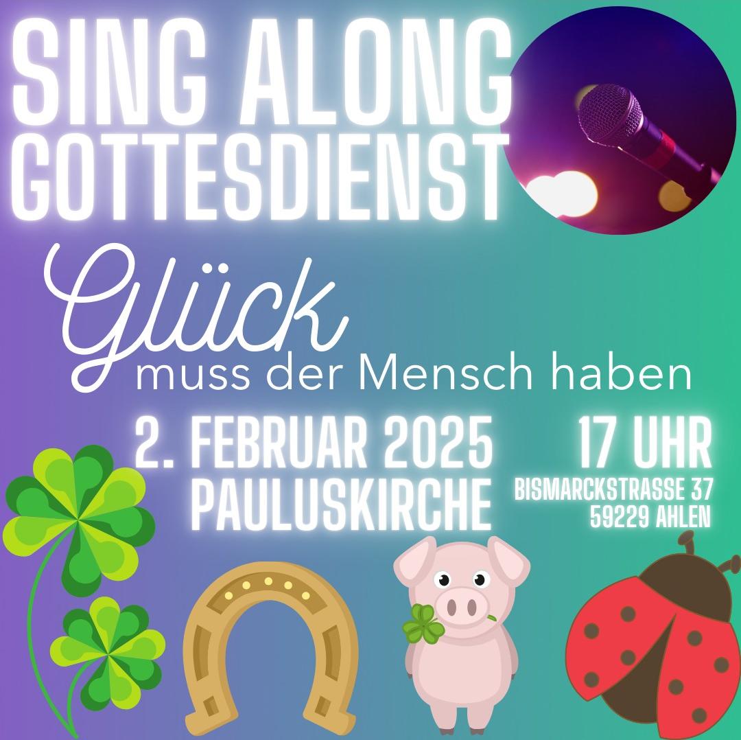 [Entfällt] Sing along-Gottesdienst in der Pauluskirche