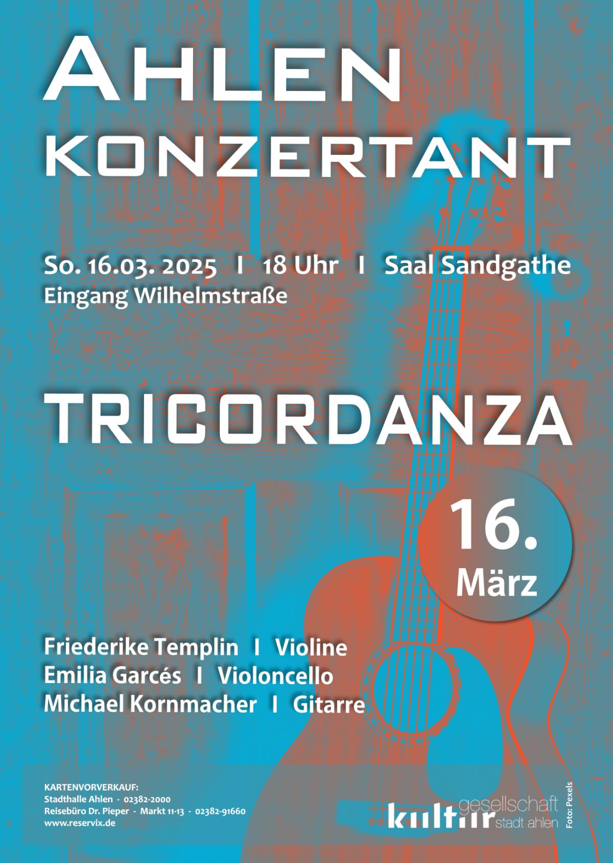 „TRICORDANZA“ - Virtuose Kammermusik aus Berlin im Saal Sandgathe
