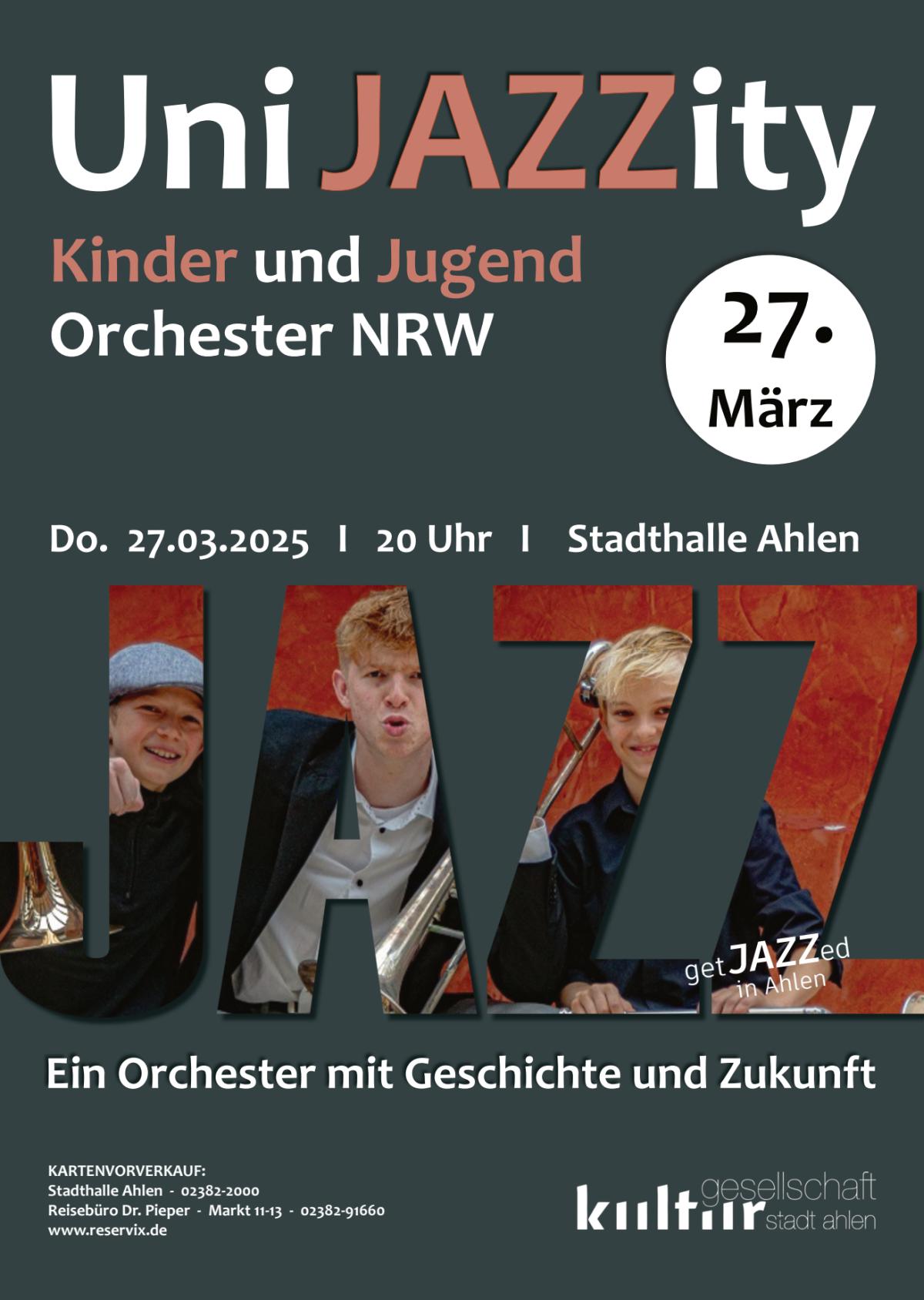 „UniJAZZity“ - Kinder- und Jugendorchester NRW in der Stadthalle